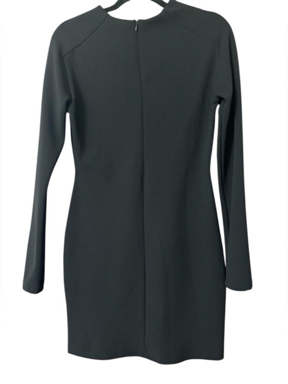 black fitted dress